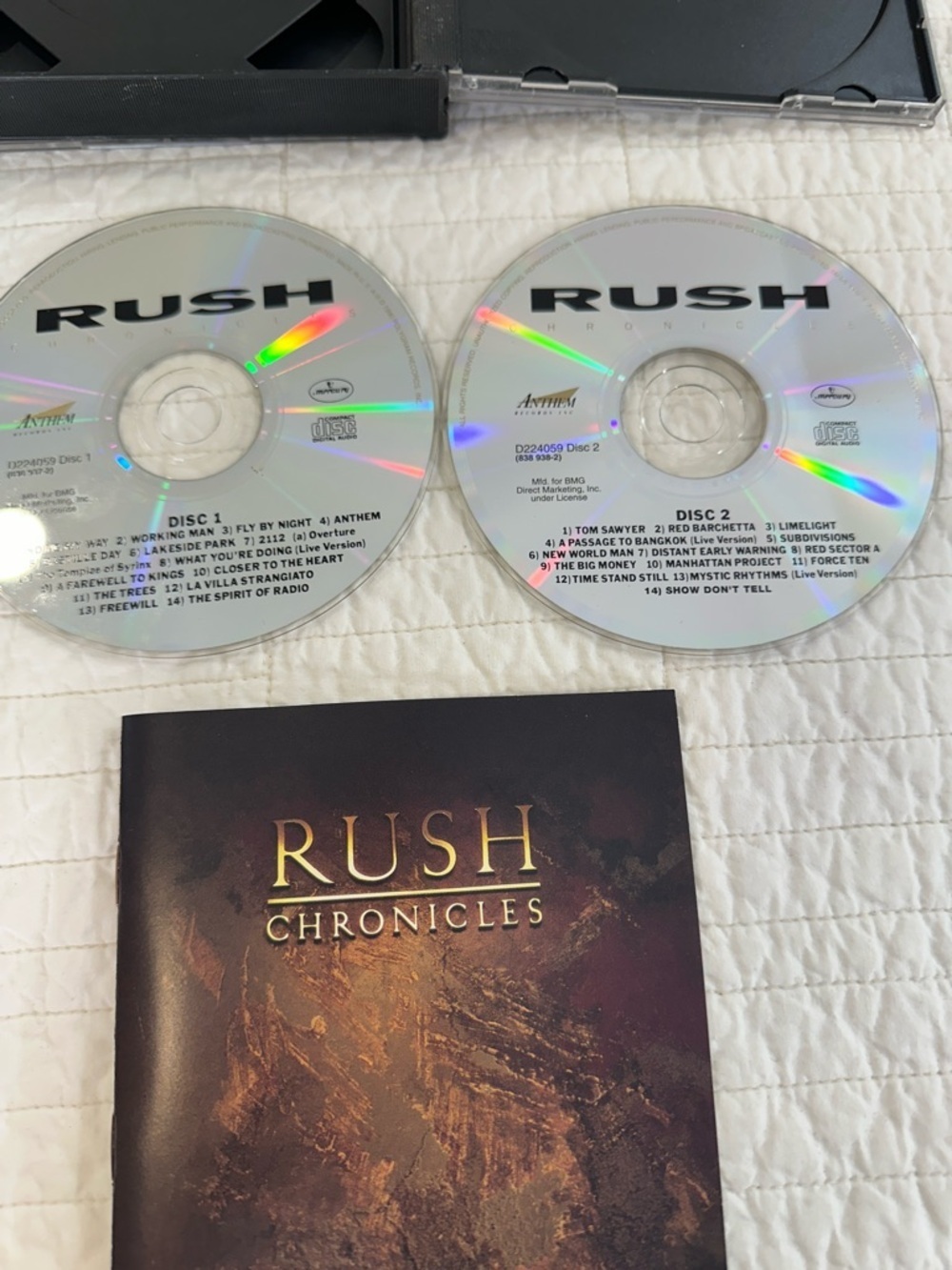 RUSH Vintage Chronicles CD Set 1990 cd 1 & 2 & booklet - Picture 5 of 6